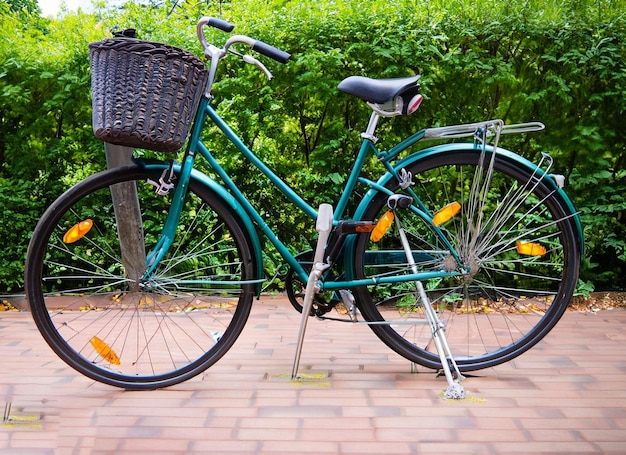 Vintage bicycle outdoors