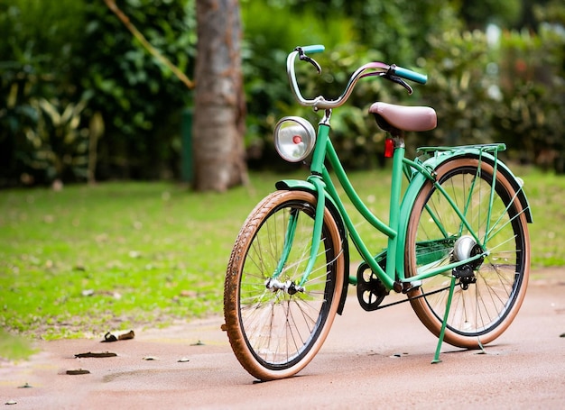 Photo vintage bicycle outdoors