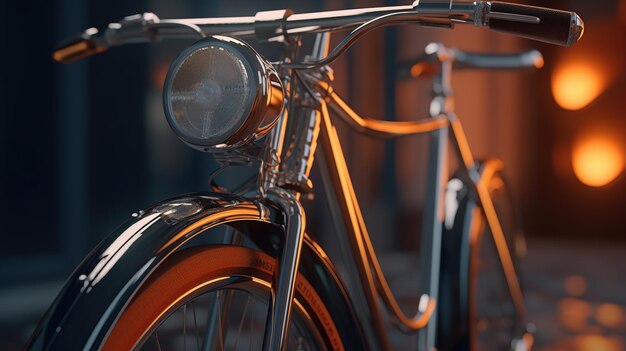 Photo vintage bicycle rendering