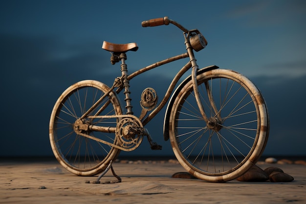 Foto una bicicletta d'epoca che simboleggia la libertà e l'esplorazione 00240 03