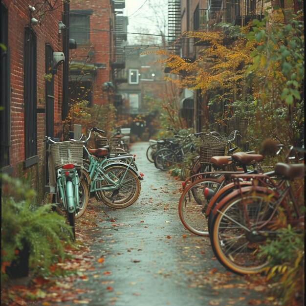 Photo vintage bicycles