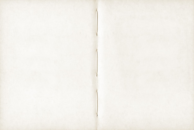 Vintage blank open notebook. Background texture