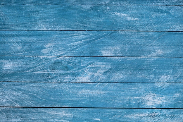 Photo vintage blue wood background texture.