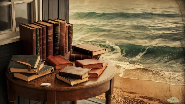 Foto libri d'epoca natura texture del mare