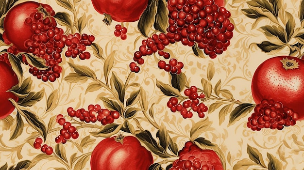 Vintage Botanical Elegance 1930s Inspired Wallpaper