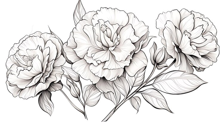 Photo vintage botanical illustration featuring detailed anatomical studies of various flowering plants showcasing intricate floral structures and delicate line work
