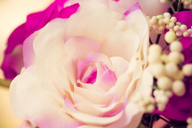 vintage bouquet rose flower close up