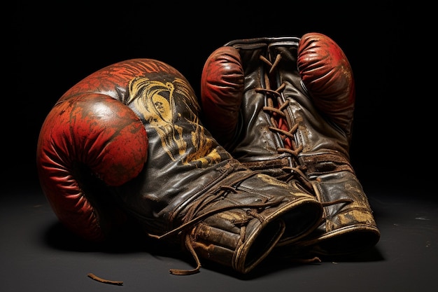 Vintage boxing gloves