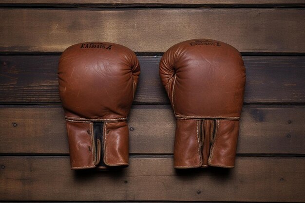 Photo vintage boxing gloves