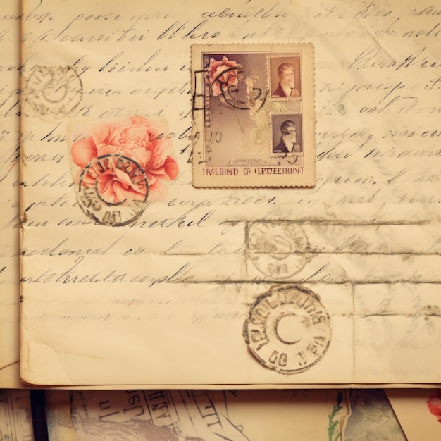 Vintage briefkaart papier textuur