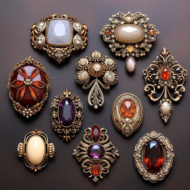 Vintage Brooches for a Retro Vibe high quality details