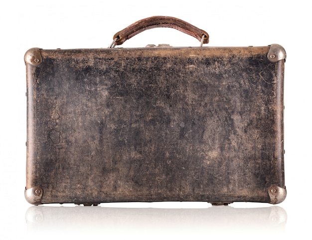 Vintage brown suitcase