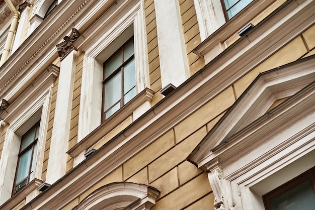 Vintage building facade with window