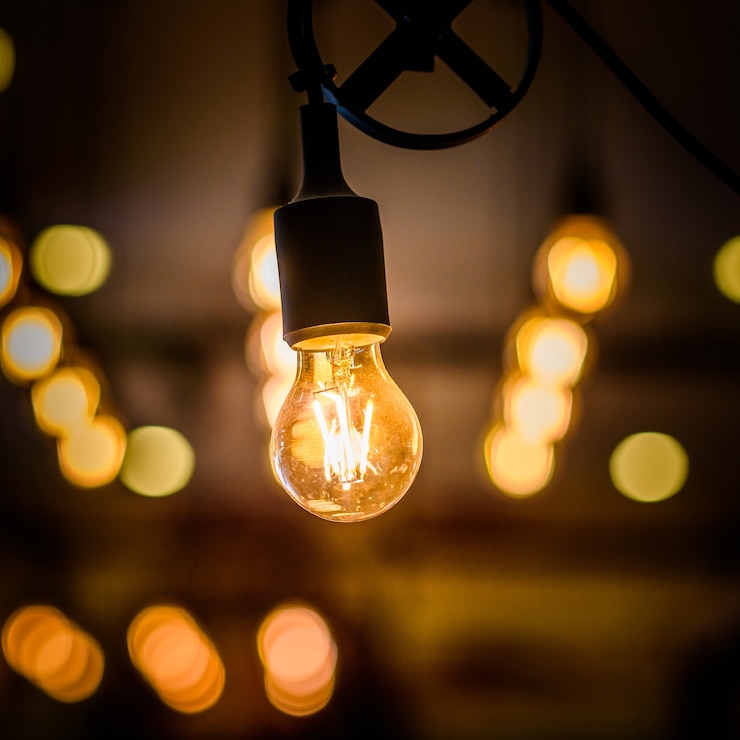 Photo vintage bulbs decor interiors