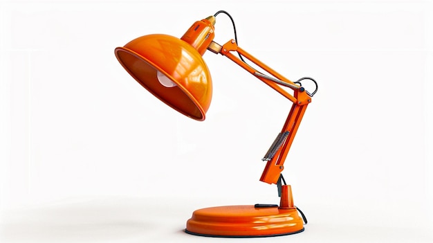 Vintage bureaulamp geïsoleerd op wit