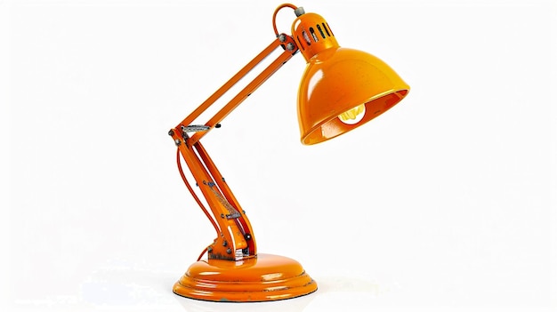 Vintage bureaulamp geïsoleerd op wit