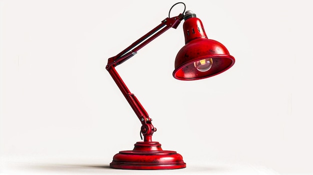 Vintage bureaulamp geïsoleerd op wit