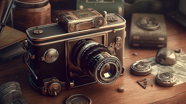 Vintage camera ai genereren