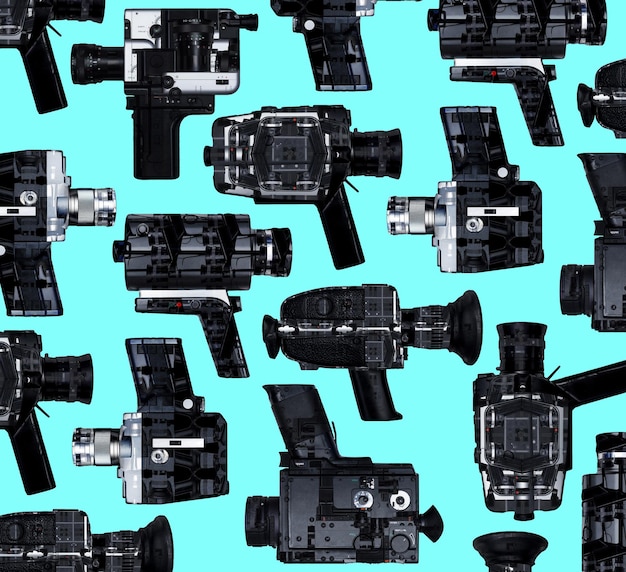 Vintage camera pattern