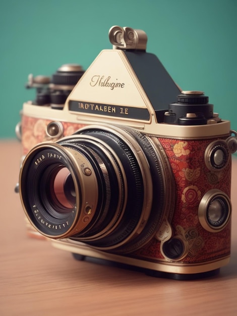 Vintage Camera with a Classy and bold look in retro style