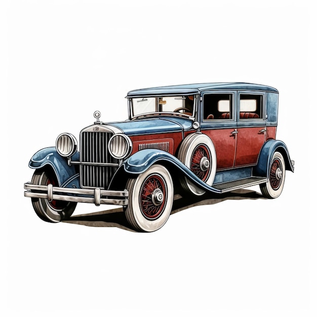 Vintage Car Art A Stunning Fusion Of Hugh Ferriss And Jc Leyendecker Styles