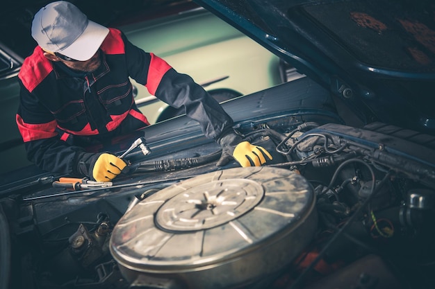 Vintage Car Mechanic