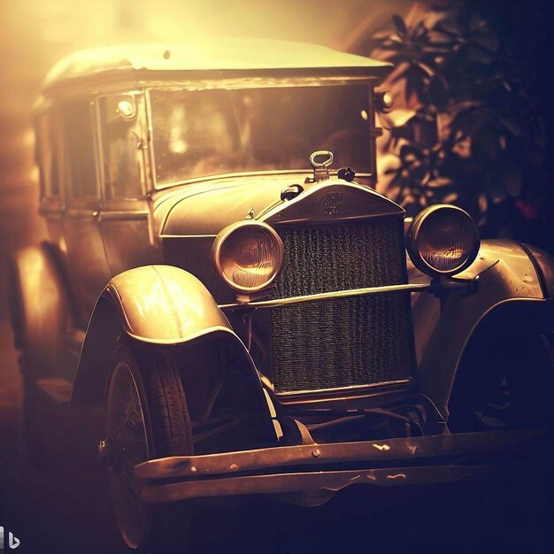 портрет старинной машины