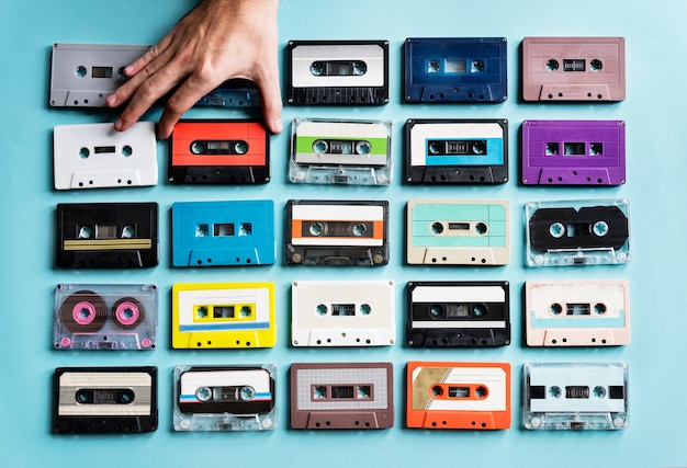 Collezione di cassette vintage