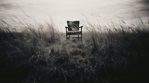 Vintage Chair In The Grass Ebru Sidar Inspired Dreamscape Portraiture