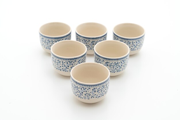 vintage Chinees theeservies op wit