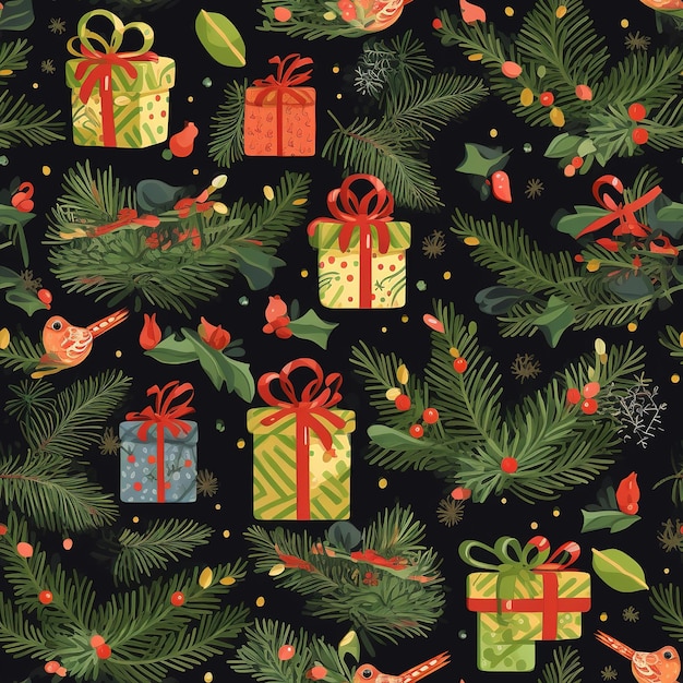 Vintage Christmas pattern