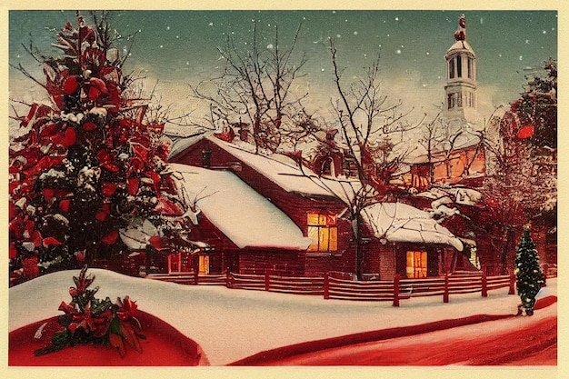 старинные рождественские открытки