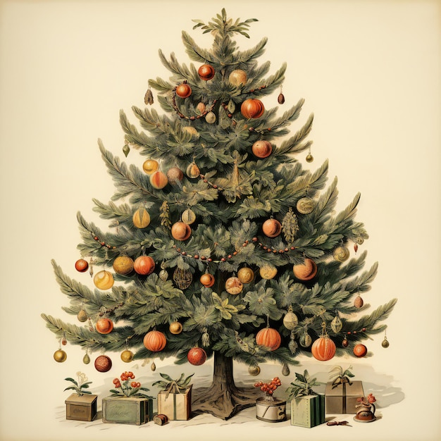 Vintage Christmas Tree