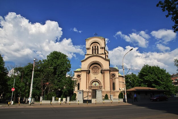 The vintage church in Belgrade city Serbia