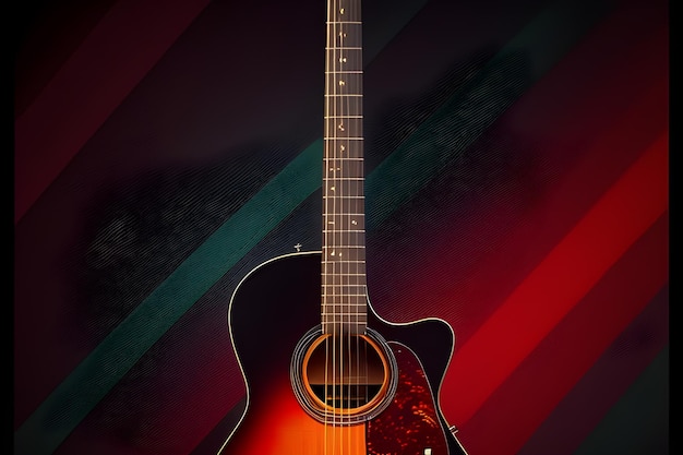 Vintage classic guitar music background