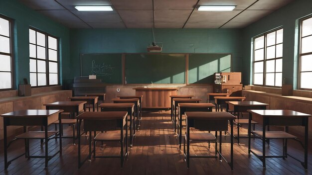 Vintage classroom