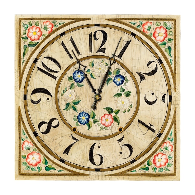 vintage clock face png illustration remixed from the artwork by gene luedke