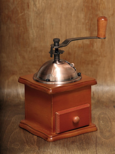 Photo vintage coffee grinder