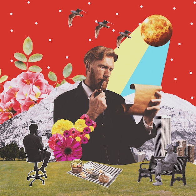 vintage  collage design