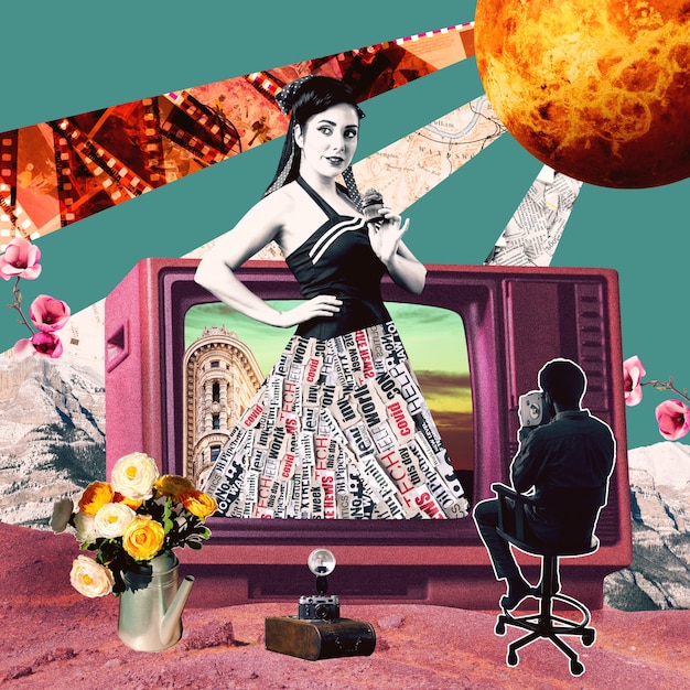 Vintage  collage design