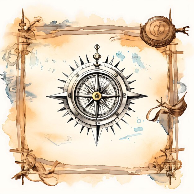 Foto vintage compass earth hour frame frame a forma di clipart vintage design di opere d'arte accattivanti