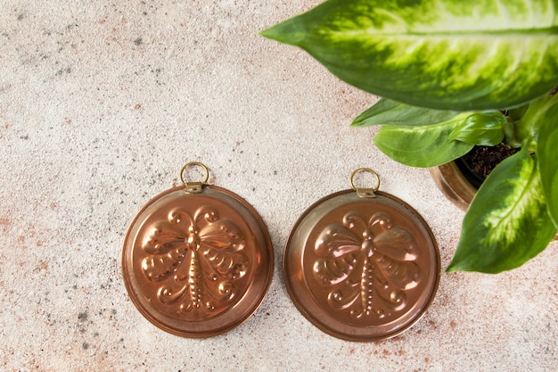 Vintage copper molds 