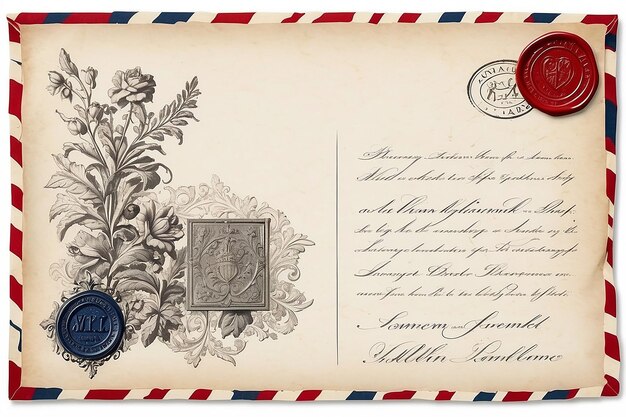 Foto vintage correspondentie