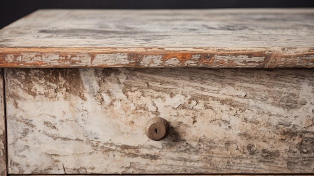 Vintage Cotton Nightstand With Rustic Charm And Natural Grain