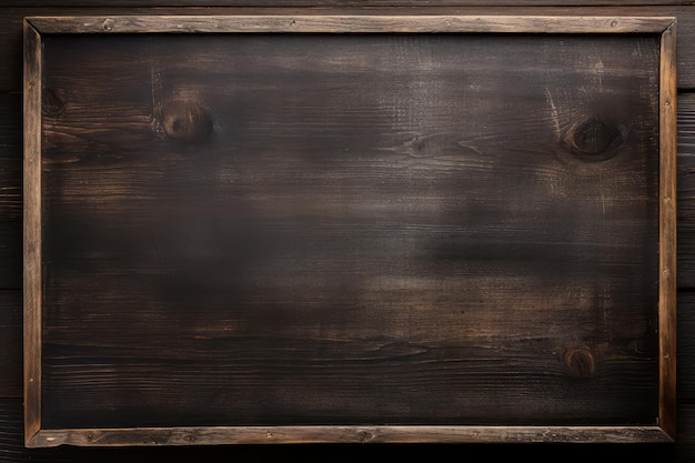 Photo vintage dark wooden chalkboard texture