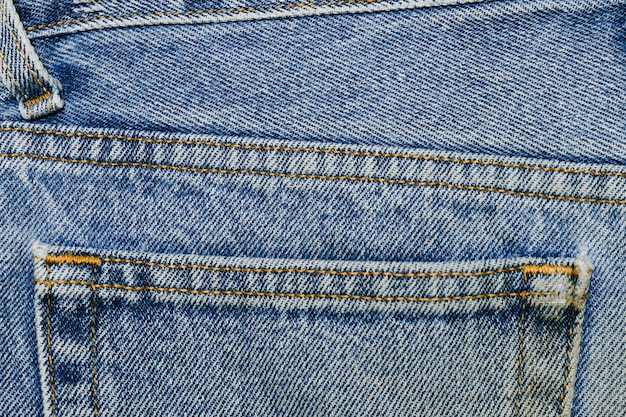 Photo vintage denim pocket close-up