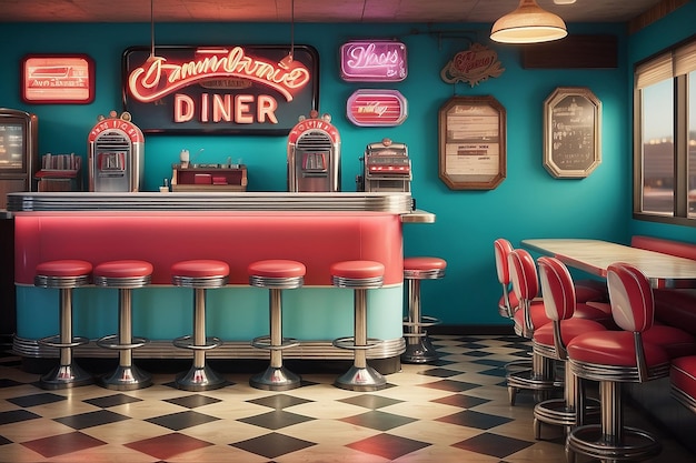 Photo vintage diner image