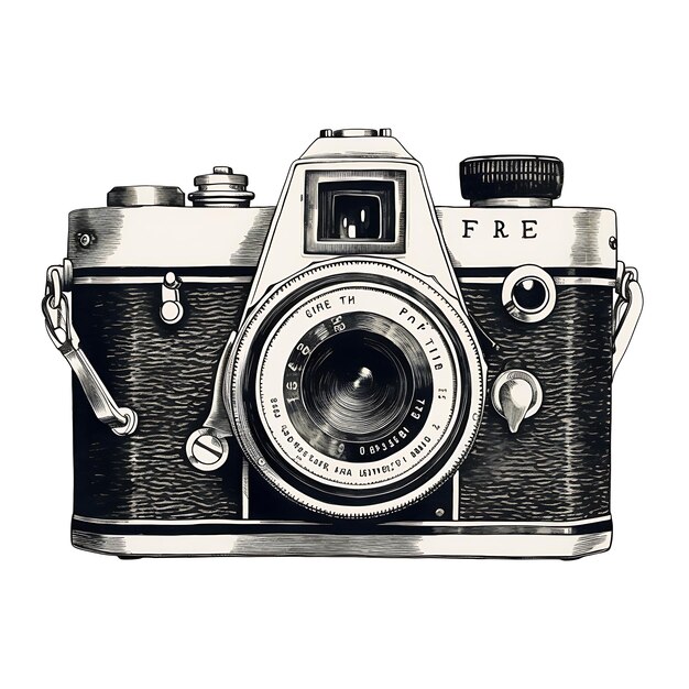 Foto clipart di una macchina fotografica d'epoca