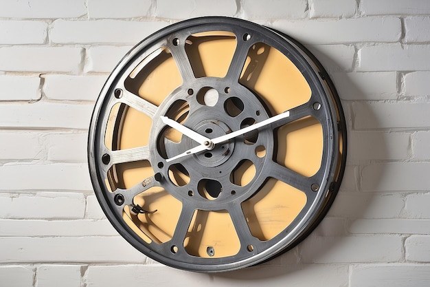 Vintage Film Reel Muurklok