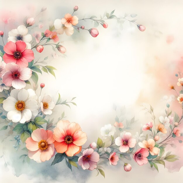 Vintage floral background with copy space for your text or image